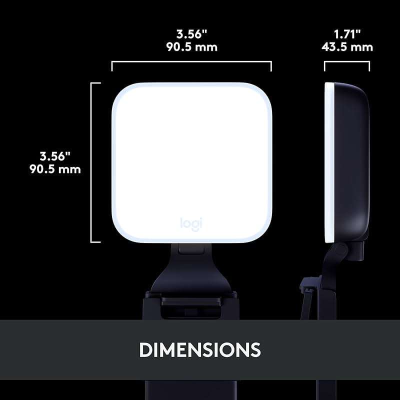 Logitech for Creators Litra Glow Premium LED Streaming Light with TrueSoft- Computer lighting for video conferencing, Zoom meetings, with adjustable mount and desktop app control for PC/Mac - Graphite - Image 11