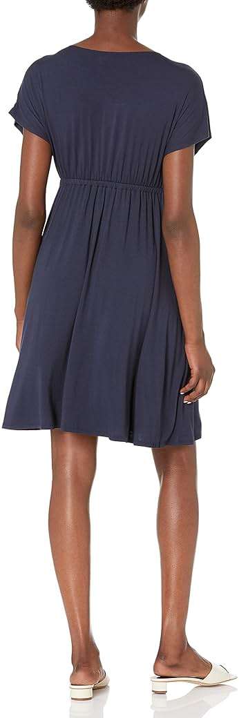 Amazon Essentials Women's Surplice V Neck Swing Dress (Available in Plus Size) - Image 2