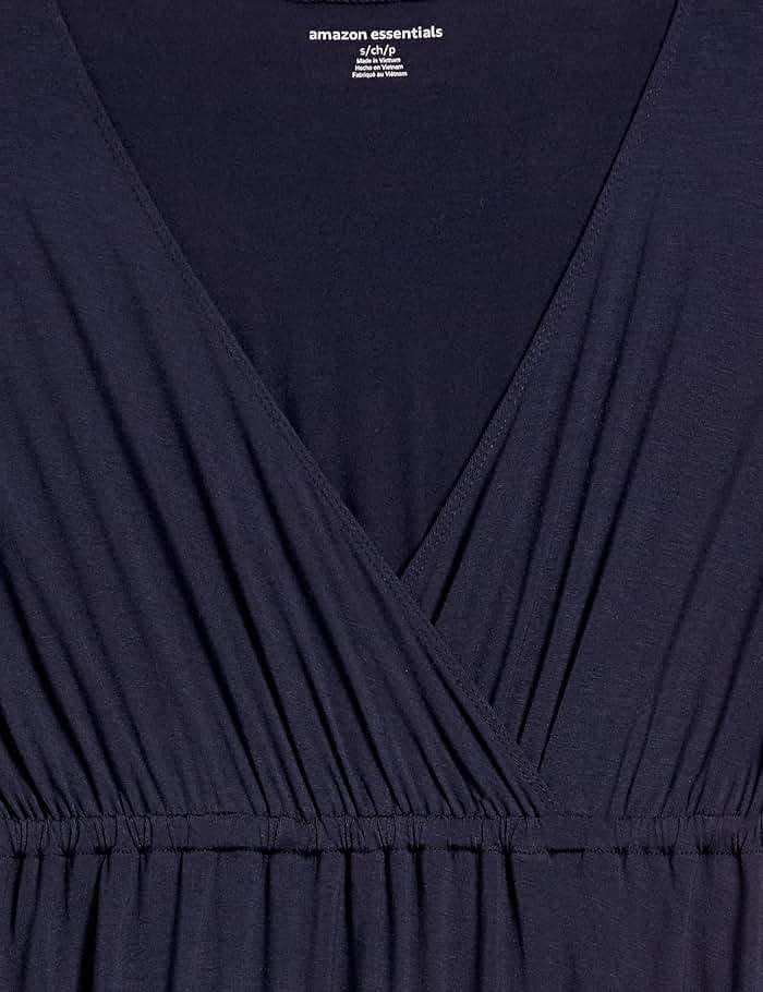Amazon Essentials Women's Surplice V Neck Swing Dress (Available in Plus Size) - Image 6