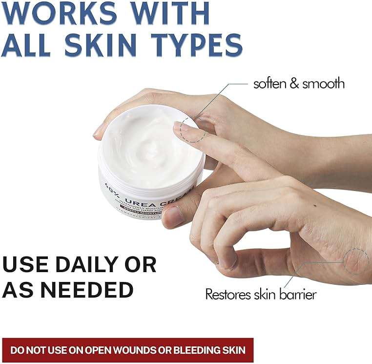 OUKEYA Urea Cream 40 Percent,Foot & Hand Cream for Dry Cracked,Urea Lotion for Feet Maximum Strength - Image 7