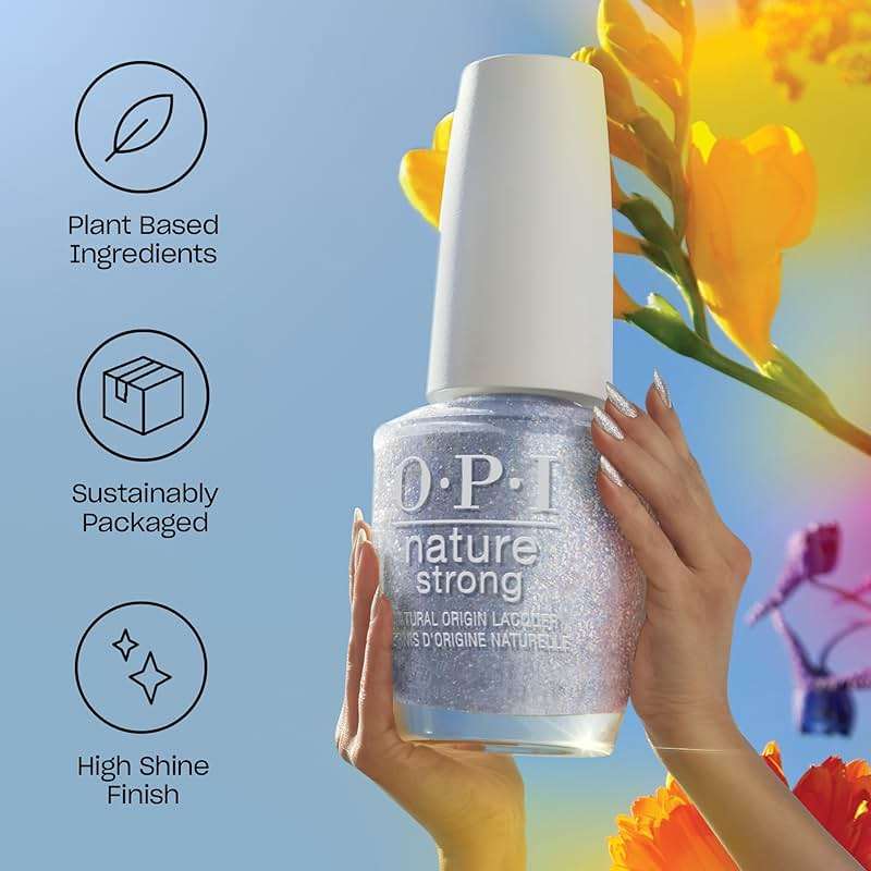 OPI Nature Strong Natural Origin 3-Step System | Botanical Base Coat, Top Coat, and Various Nail Polish Colors | High Shine + Color Protection | Eco-Friendly, Plant Based, Vegan, & Cruelty Free - Image 2