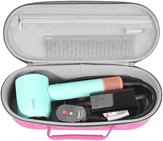 RLSOCO Travel Case for Dyson Supersonic/Supersonic Nural Hair Dryer & Dyson Airwrap/Airwrap i.d./Airwrap Co-anda2x Multi-Styler, Storage Hair Dryer/Airwrap Only for easy travelling - Pink - Product Image