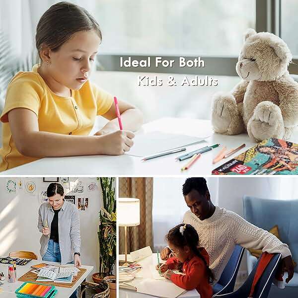 KALOUR Professional Colored Pencils,Set of 240 Colors,Artists Soft Core with Vibrant Color,Ideal for Drawing Sketching Shading,Coloring Pencils for Adults Artists Beginners - Image 6