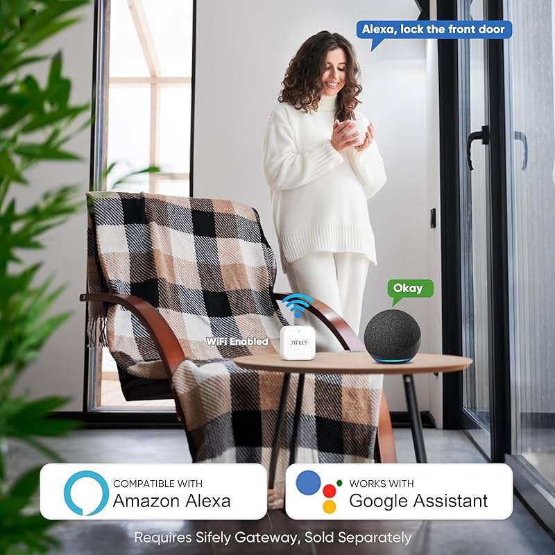 Fingerprint Smart Door Lock with Handle & Keypad – Bluetooth Keyless Entry for Front Door, Home, Kids, Guests, Airbnb & Rental, App + Code Access, Compatible with Alexa & Google, Easy DIY Install - Image 5