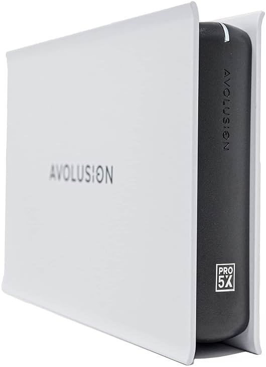 Avolusion PRO-5X Series 3TB USB 3.0 External Gaming Hard Drive for PS5 Game Console (White) (Renewed) - Product Image