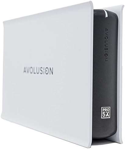 Avolusion PRO-5X Series 6TB USB 3.0 External Gaming Hard Drive for PS5 Game Console (White) (Renewed) - Image 1