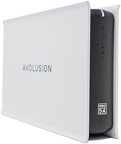Avolusion PRO-5X Series 6TB USB 3.0 External Gaming Hard Drive for PS5 Game Console (White) (Renewed) - Product Image