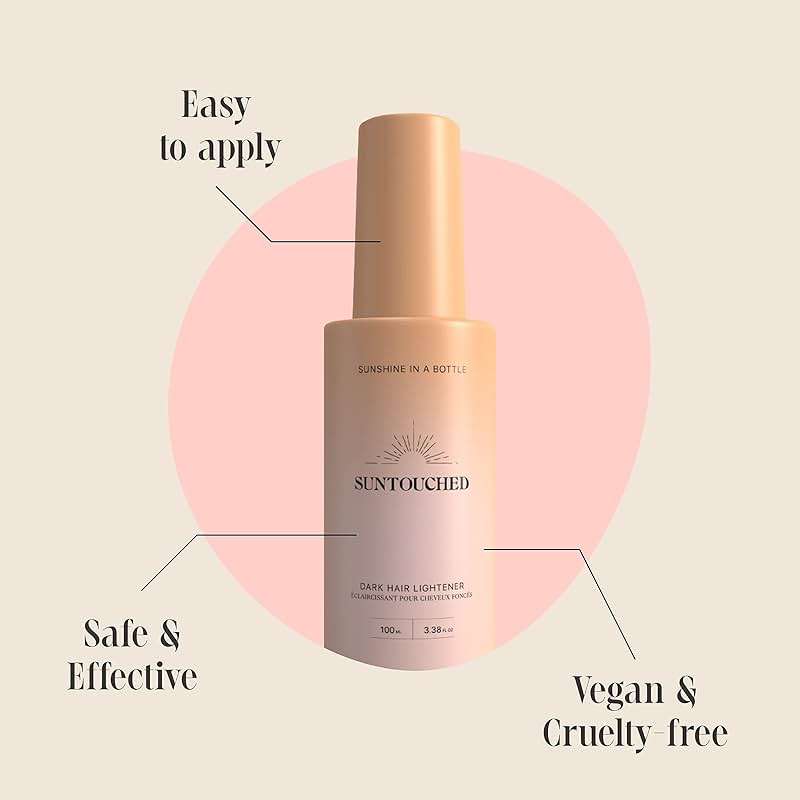 Suntouched Sun Hair Lightener for Dark Hair - Citrus & Chamomile Lightening Spray for Brunette Highlights - Vegan, Cruelty Free, Paraben Free, Ammonia Free, Bleach Free, 3.38 FL Oz Spray - Image 3