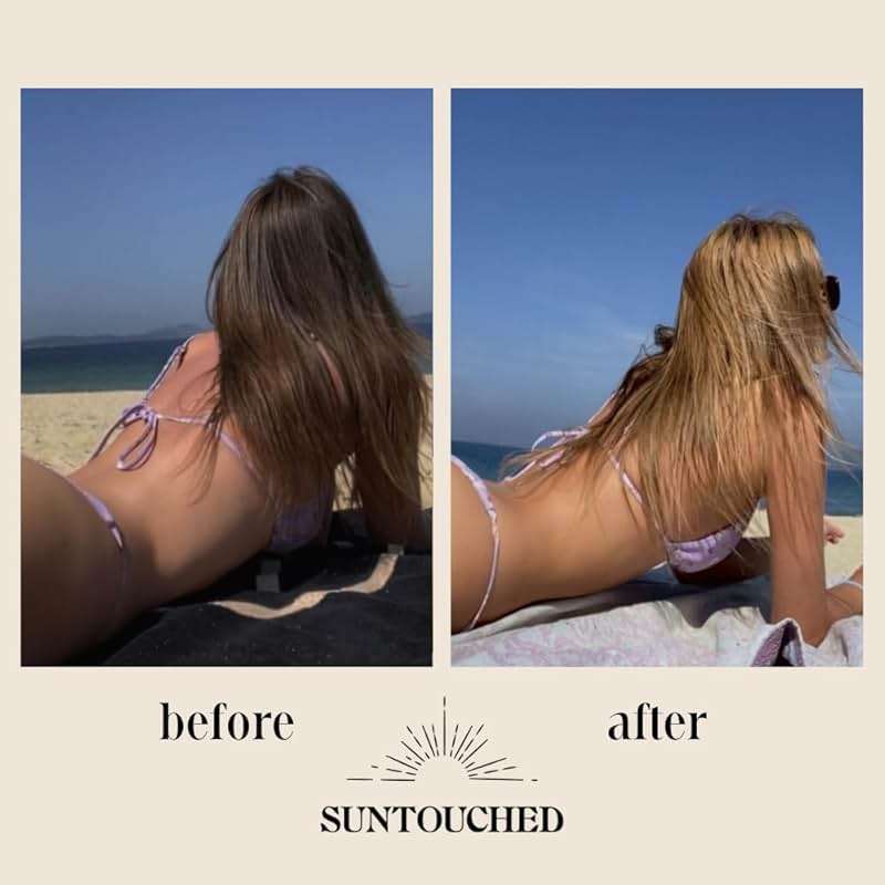 Suntouched Sun Hair Lightener for Dark Hair - Citrus & Chamomile Lightening Spray for Brunette Highlights - Vegan, Cruelty Free, Paraben Free, Ammonia Free, Bleach Free, 3.38 FL Oz Spray - Image 6