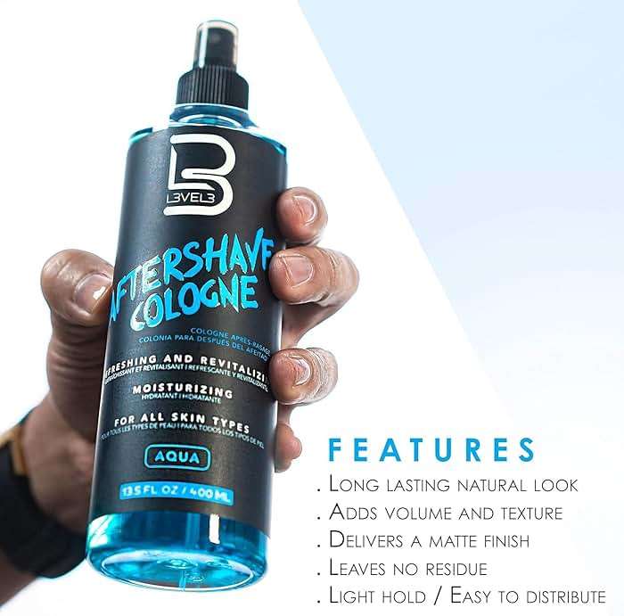 L3 Level 3 After Shave Spray Cologne - Softens Skin - Refreshes and Relieves Face and Skin - Moisturizing Formula Level Three After Shaving, Fresh Scent, 13.5 Fl Oz - Image 4