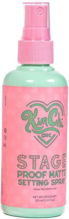 KimChiChic Beauty Stage Proof Matte Setting Spray, Makeup Finishing Mist and Fixative for All Skin Types, 3.55 fl oz - Image 1