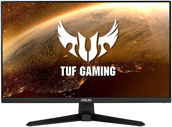 ASUS TUF Gaming 24” 1080P Monitor (VG247Q1A) - Full HD, 165Hz (Supports 144Hz), 1ms, Extreme Low Motion Blur, Adaptive-sync, FreeSync Premium, Shadow Boost, Speakers, Eye Care, HDMI, DisplayPort - Image 1