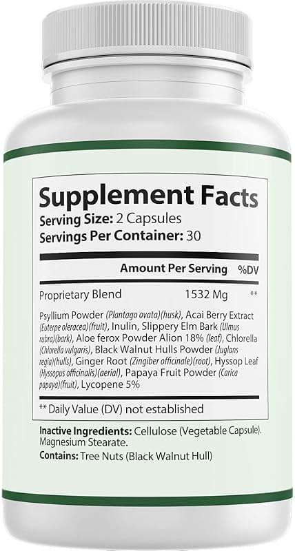 Supremal Nutrition (2 Pack) Intestine Pro Cleanser, Cleanse & Detox Digestive Supplement, Intestinal Support for Humans, Guard People Intestines, 60 Capsules Adults para Pills White Count (Pack of 2) - Image 2