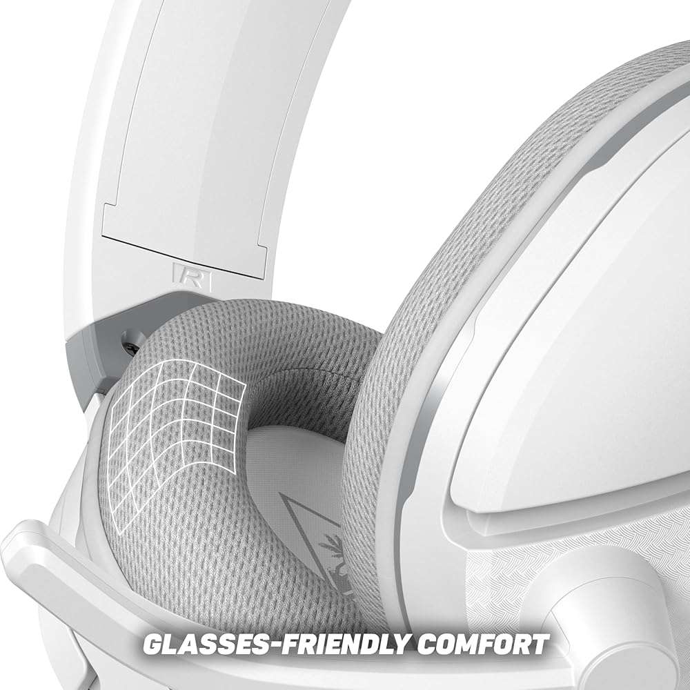 Turtle Beach Recon 200 Gen 2 Powered Gaming Headset - Xbox Series X, Xbox Series S & Xbox One, PS5, PS4, Mobile & PC with 3.5mm - Bass Boost, Memory Foam, White - Image 3
