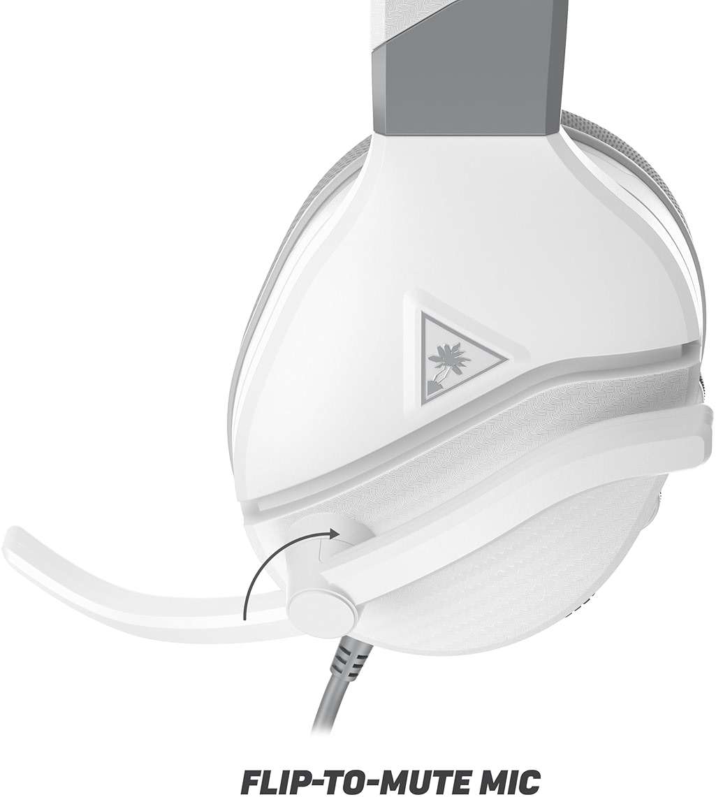 Turtle Beach Recon 200 Gen 2 Powered Gaming Headset - Xbox Series X, Xbox Series S & Xbox One, PS5, PS4, Mobile & PC with 3.5mm - Bass Boost, Memory Foam, White - Image 8