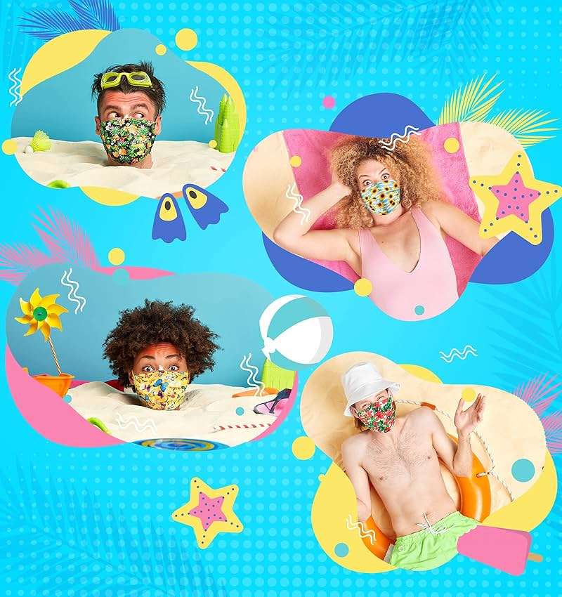 NiHealth Disposable Cute Face Masks for Adults Women Men, Breathable Mask with Elastic Earloop, Full Face Protection - Image 3