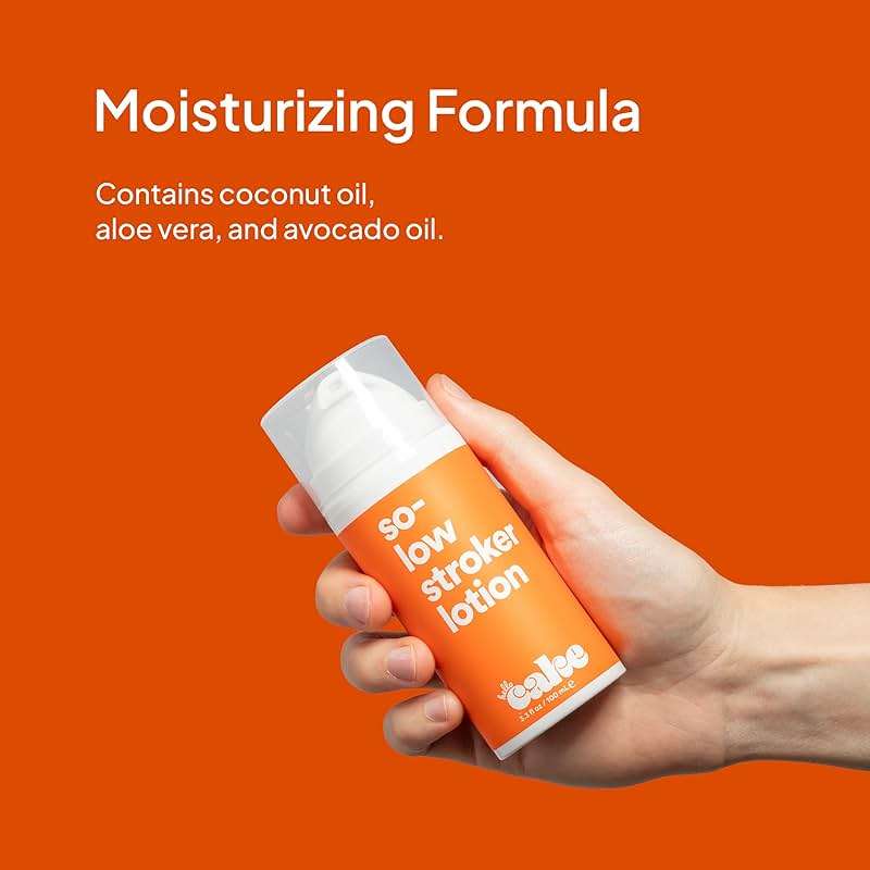 Hello Cake So-Low Stroker Lotion - Below the Belt Solo Cream for Men, Natural Moisturizing Ingredients Coconut Oil, Avocado Oil, Aloe Vera, 3.3 fl oz - Image 3