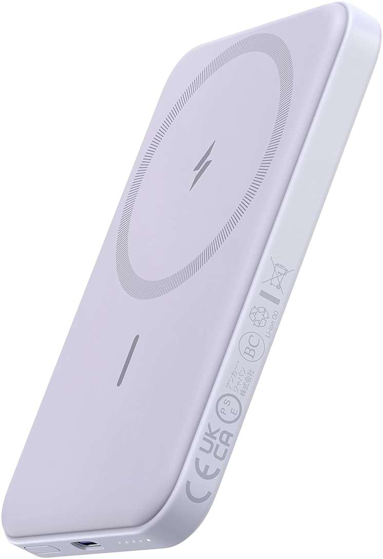 Anker 621 Magnetic Portable Charger (MagGo), 5,000mAh Wireless Power Bank with USB-C Cable, Magsafe-Compatible Battery Pack for iPhone 16/15/14/13/12 Series - Image 1