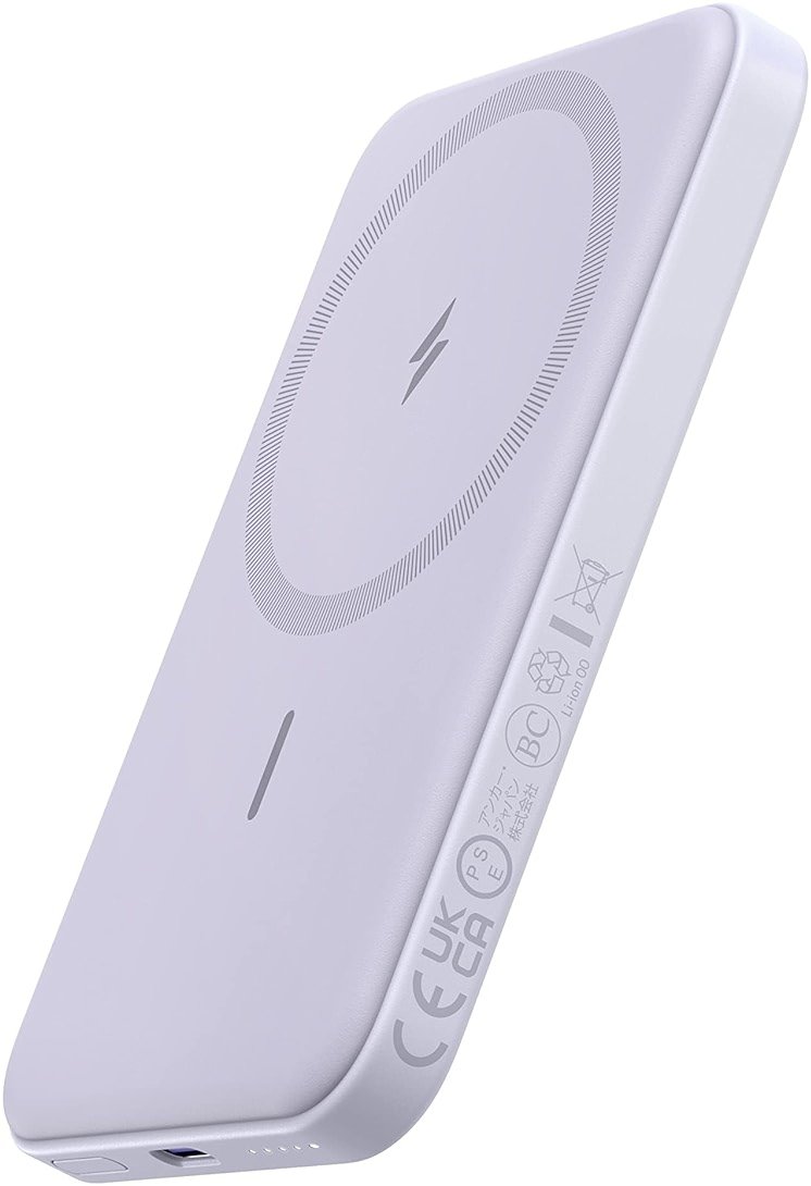 Anker 621 Magnetic Portable Charger (MagGo), 5,000mAh Wireless Power Bank with USB-C Cable, Magsafe-Compatible Battery Pack for iPhone 16/15/14/13/12 Series - Product Image