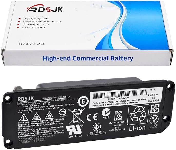 RDSJK 088796 088789 088772 Battery Replacement for Bose Soundlink Mini 2 II mini2 mini II Bluetooth Speaker 7.4V 17Wh - Product Image