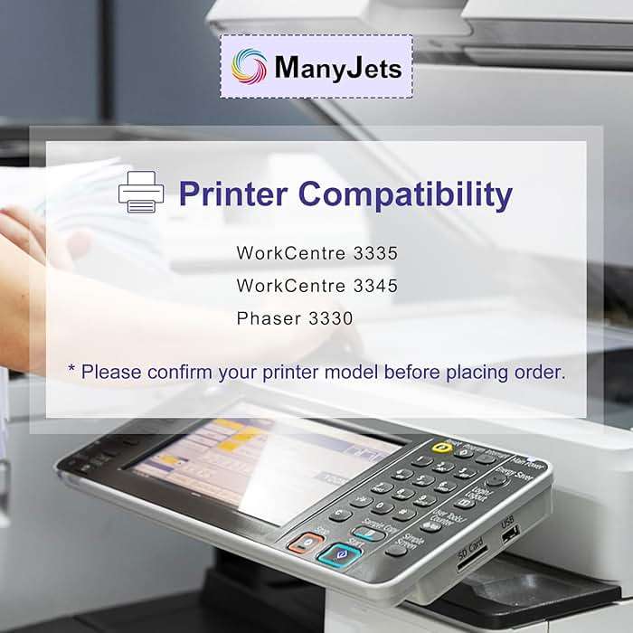 ManyJets 106R03624 106R03622 High-Yield Toner Cartridge Compatible for Xerox Phaser 3330/WorkCentre 3335/3345 Series Printers (15,000 Pages,Black,1-Pack) - Image 2