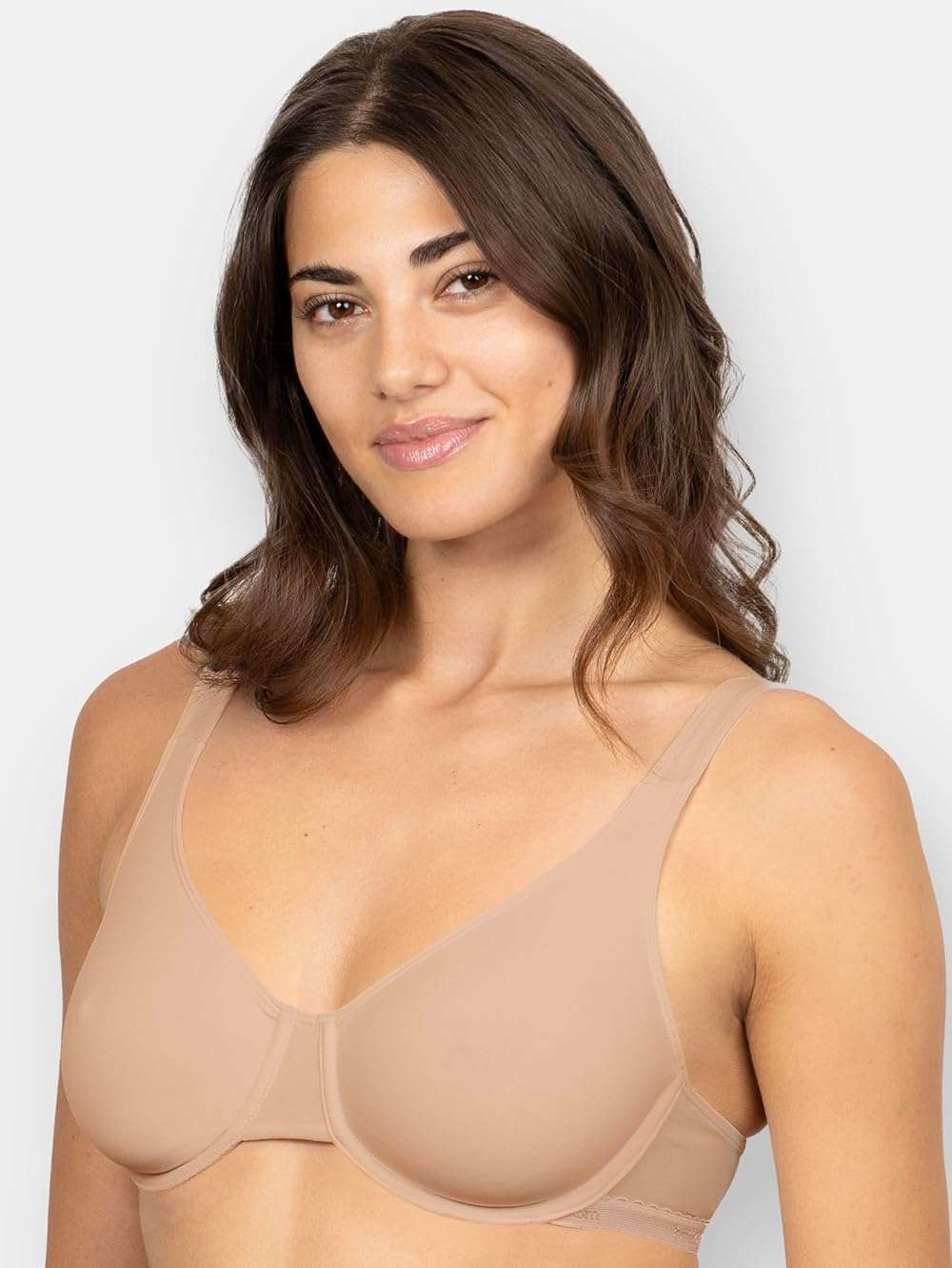 Fruit of the Loom Women's Unlined Underwire Bra - Cotton & Spandex Blend for Natural Shape and Flexibility - Image 2