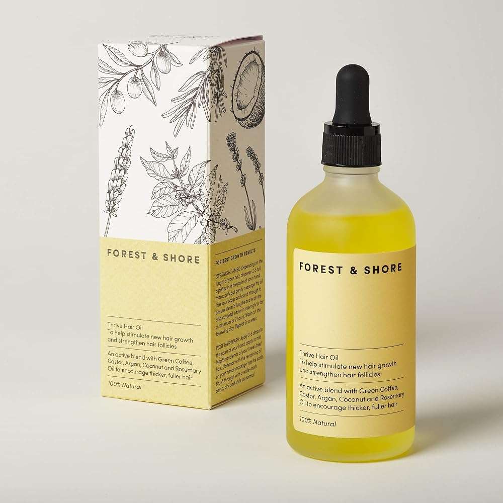 Forest & Shore Hair Growth Oil & Serum - Visibly Fuller, Thicker, Stronger Hair with Caffeine, Biotin & 13 Natural Oils - Rosemary, Castor & Argan Scalp Treatment for Women & Men - Vegan - Image 7