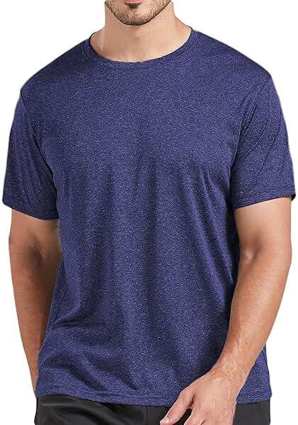 5 Pack Men's Dry Fit T Shirts Athletic Running Gym Workout Short Sleeve Tee Shirts for Men - Image 2