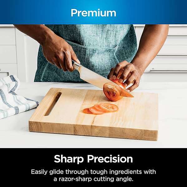 Ninja K32012 Foodi NeverDull Premium Knife System, 12 Piece Knife Block Set with Built-in Sharpener, German Stainless Steel Knives, Black - Image 5