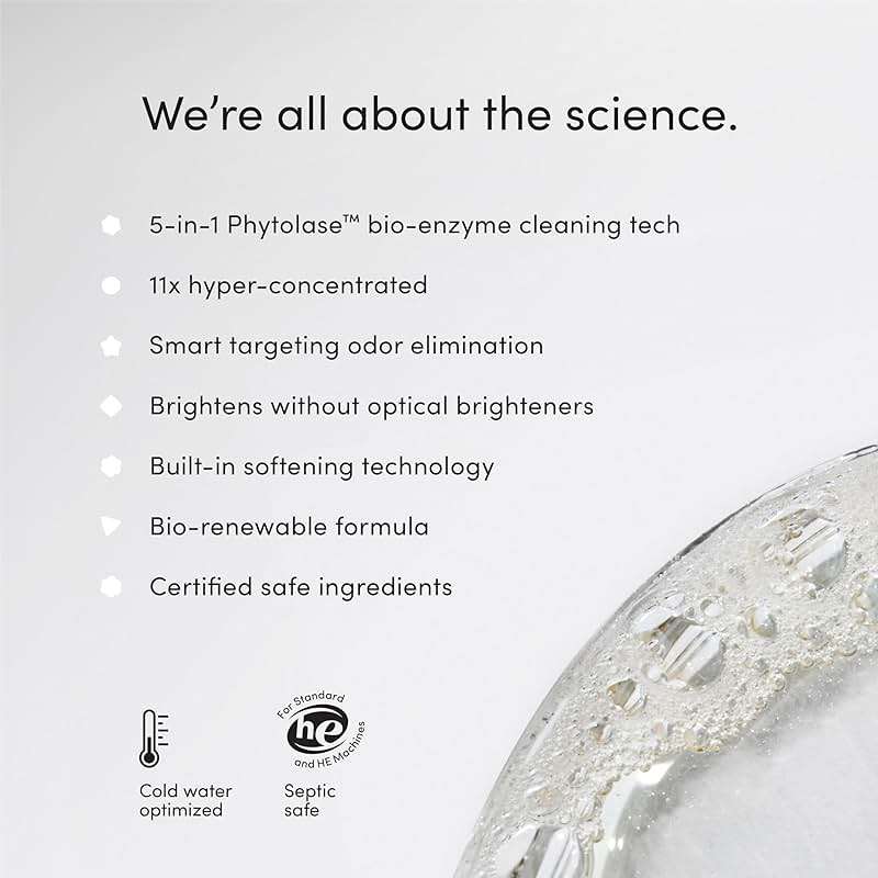 Dirty Labs | Scent Free | Bio Enzyme Liquid Laundry Detergent | 80 Loads (21.6 fl oz) | Hyper-Concentrated | High Efficiency & Standard Machine Washing | Nontoxic, Biodegradable | Stain & Odor Removal - Image 4