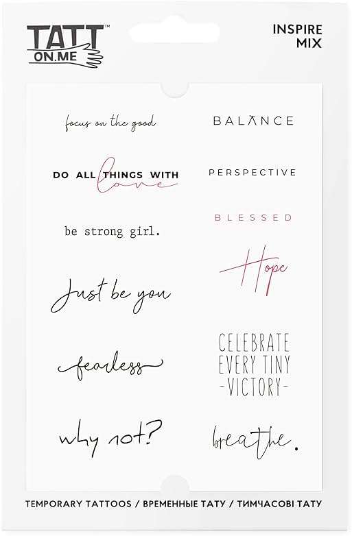 tatton.me Temporary Tattoo Set - 12 Different Designs, 4.1 x 5.8 Inch, Multi-Colored, Non-Toxic, Waterproof, Easy to Apply - Image 1