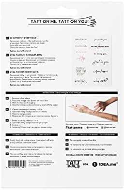 tatton.me Temporary Tattoo Set - 12 Different Designs, 4.1 x 5.8 Inch, Multi-Colored, Non-Toxic, Waterproof, Easy to Apply - Image 3