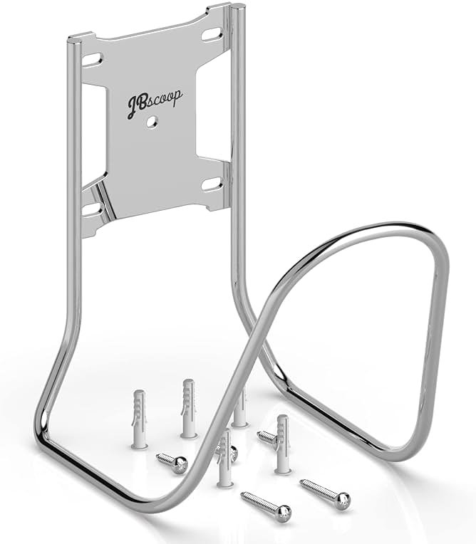 JBscoop Large Stainless Steel Hose Holder, Heavy Duty Hose Hanger (1) - Product Image
