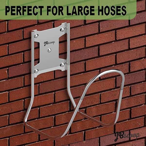 JBscoop Large Stainless Steel Hose Holder, Heavy Duty Hose Hanger (1) - Image 7
