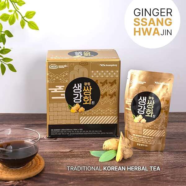 KWANGDONG Ssang Hwa Jin Korean Herbal Ginger Tea – Traditional Ssanghwatang Body Warming Wellness Drink for Energy, Vitality & Immune Support, 10 Pouches (33.8 fl oz) - Image 6