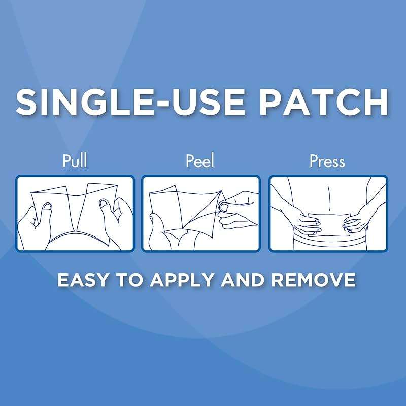 HealthWise Maximum Strength Pain Relief 4% Lidocaine Pain Relief Patch, Blue, (59-9116) - Image 6