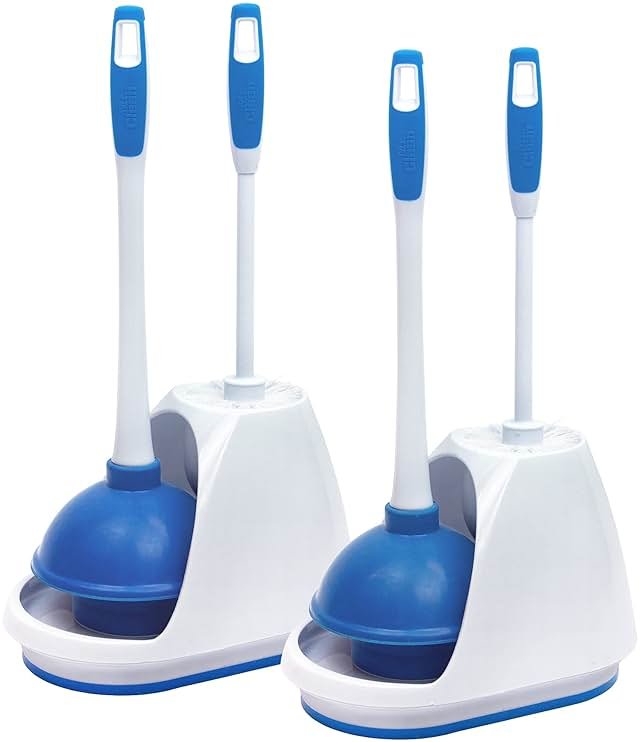 Mr. Clean Toilet Bowl Brush and Plunger Caddy Combo (Set of 2) - Product Image