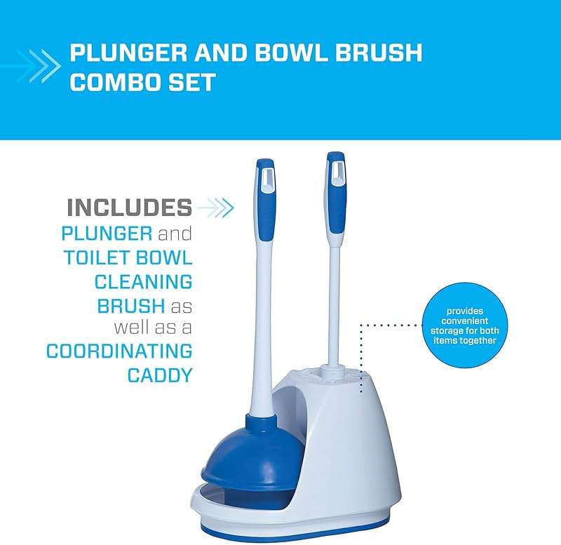 Mr. Clean Toilet Bowl Brush and Plunger Caddy Combo (Set of 2) - Image 3