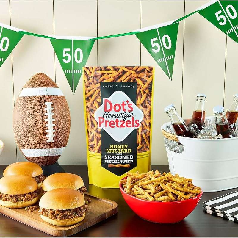 Dot's Homestyle Pretzels Honey Mustard Seasoned Pretzel Twist Snack, 16oz Grocery Sized Bag - Image 5