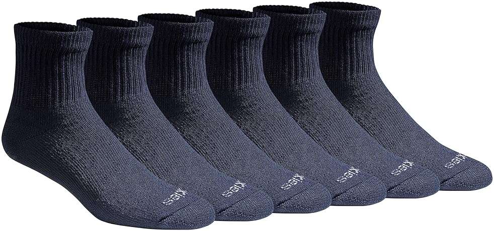 Dickies Men's Dri-Tech Moisture Control Quarter Socks, Available in M-XXL (6, 12, 18 Pairs) - Image 1