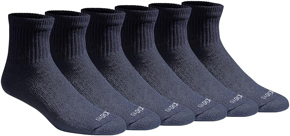 Dickies Men's Dri-Tech Moisture Control Quarter Socks, Available in M-XXL (6, 12, 18 Pairs) - Product Image