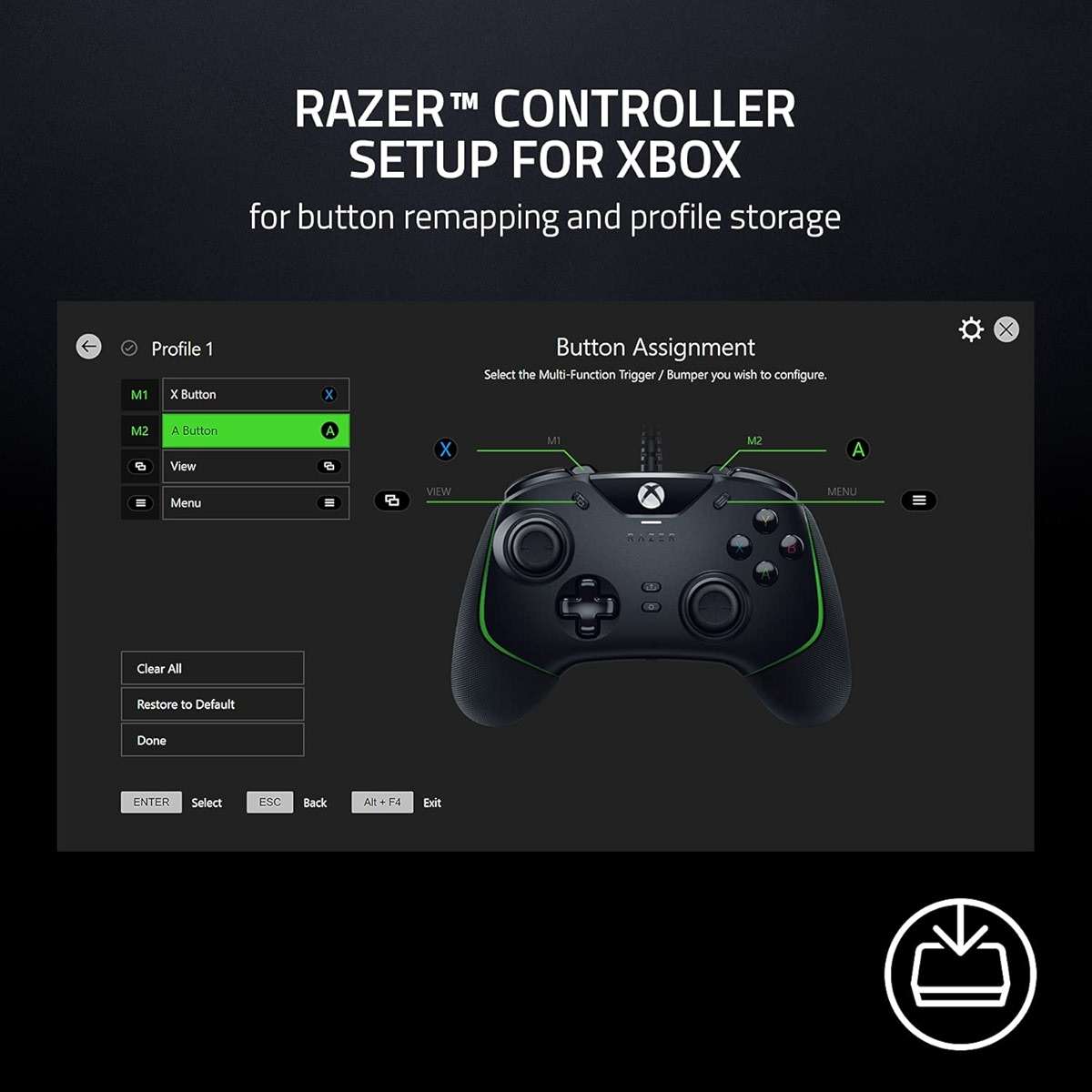 Razer Wolverine V2 Wired Gaming Controller for Xbox Series X|S, Xbox One, PC: Remappable Front-Facing Buttons - Mecha-Tactile Action Buttons and D-Pad - Trigger Stop-Switches - White - Image 7