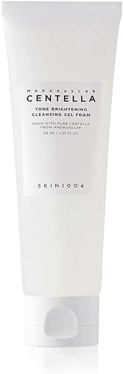 SKIN1004 Tone Balancing Cleansing Gel Foam, 125ml, Makeup Remover & Face Cleanser with Madagascar Centella Asiatica & MadeWhite, Korean Hydrating Gel Facial Cleanser, Korean Skincare - Image 1