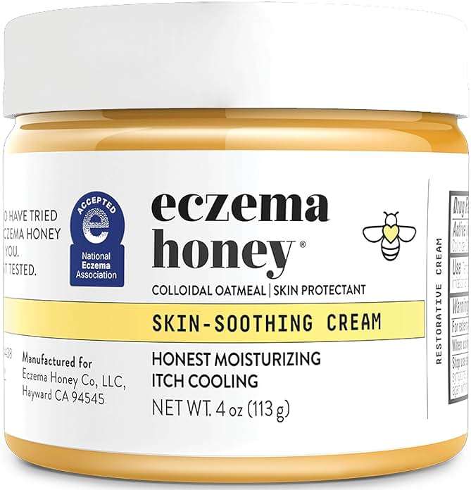ECZEMA HONEY Original Skin-Soothing Cream - Organic Hand & Body Eczema Relief - Natural Honey Lotion for Dry, Itchy, & Irritable Skin (4 Oz) - Image 1