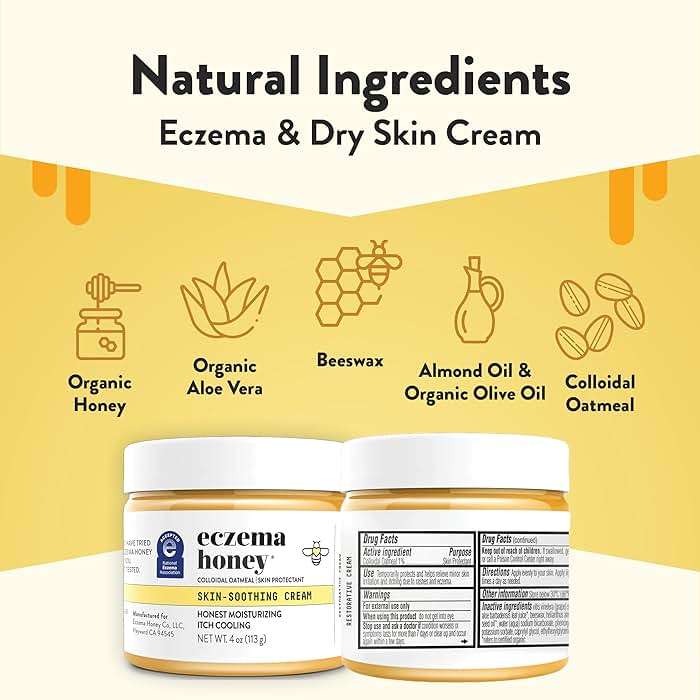 ECZEMA HONEY Original Skin-Soothing Cream - Organic Hand & Body Eczema Relief - Natural Honey Lotion for Dry, Itchy, & Irritable Skin (4 Oz) - Image 2