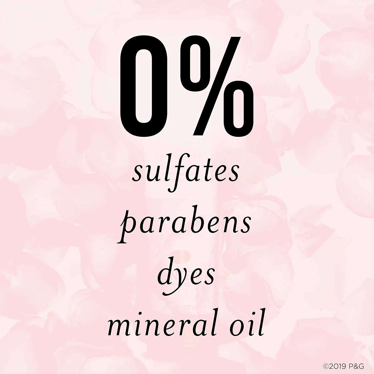 Pantene Sulfate Free Shampoo, Rose Water Shampoo for Dry Hair, Nutrient Blends Miracle Moisture Boost, 9.6 fl oz, Pack of 4 - Image 2