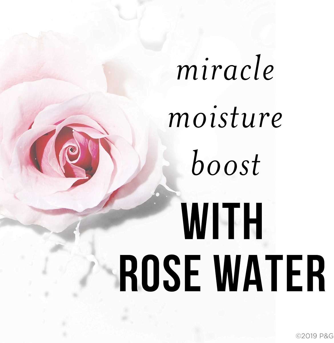Pantene Sulfate Free Shampoo, Rose Water Shampoo for Dry Hair, Nutrient Blends Miracle Moisture Boost, 9.6 fl oz, Pack of 4 - Image 3