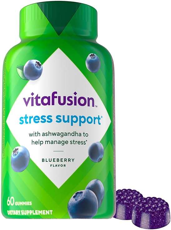 Vitafusion Ashwagandha Gummies –Clinically Shown Adaptogen Sensoril Ashwagandha 125mg Per Serving – Help Manage Stress – Chewable Gummy Vitamins/ Alternative to Liquid Capsules Drops Powder, 60 Count - Image 1
