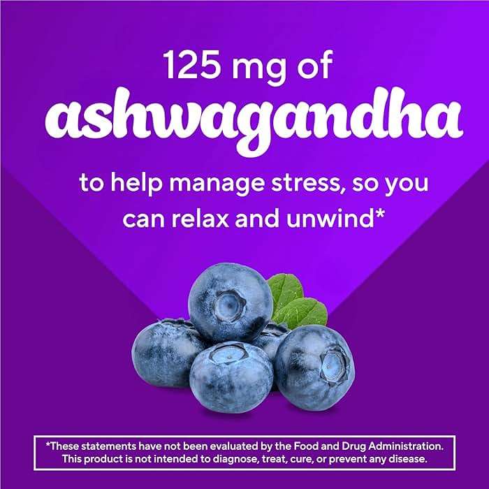 Vitafusion Ashwagandha Gummies –Clinically Shown Adaptogen Sensoril Ashwagandha 125mg Per Serving – Help Manage Stress – Chewable Gummy Vitamins/ Alternative to Liquid Capsules Drops Powder, 60 Count - Image 7