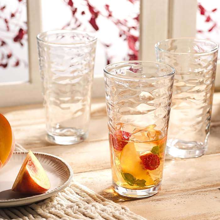 Glaver's Drinking Glasses Set of 10 Highball Glass Cups, 17 Oz Cooler Glassware. Home and Bar Everyday Basic Drinkware Elegant Kitchen Glasses for Water, Juice, Cocktails, Iced Tea. - Image 2